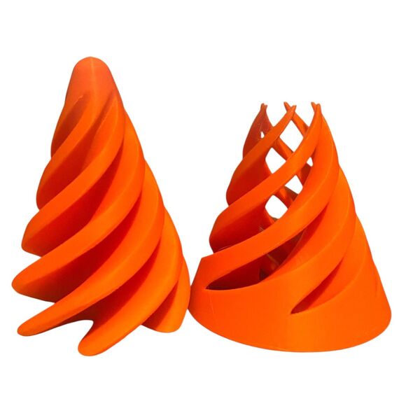 Pass Through Fidget Cone - 2-1/2" x 2" - ORANGE #3010-09 - Picture 3 of 3
